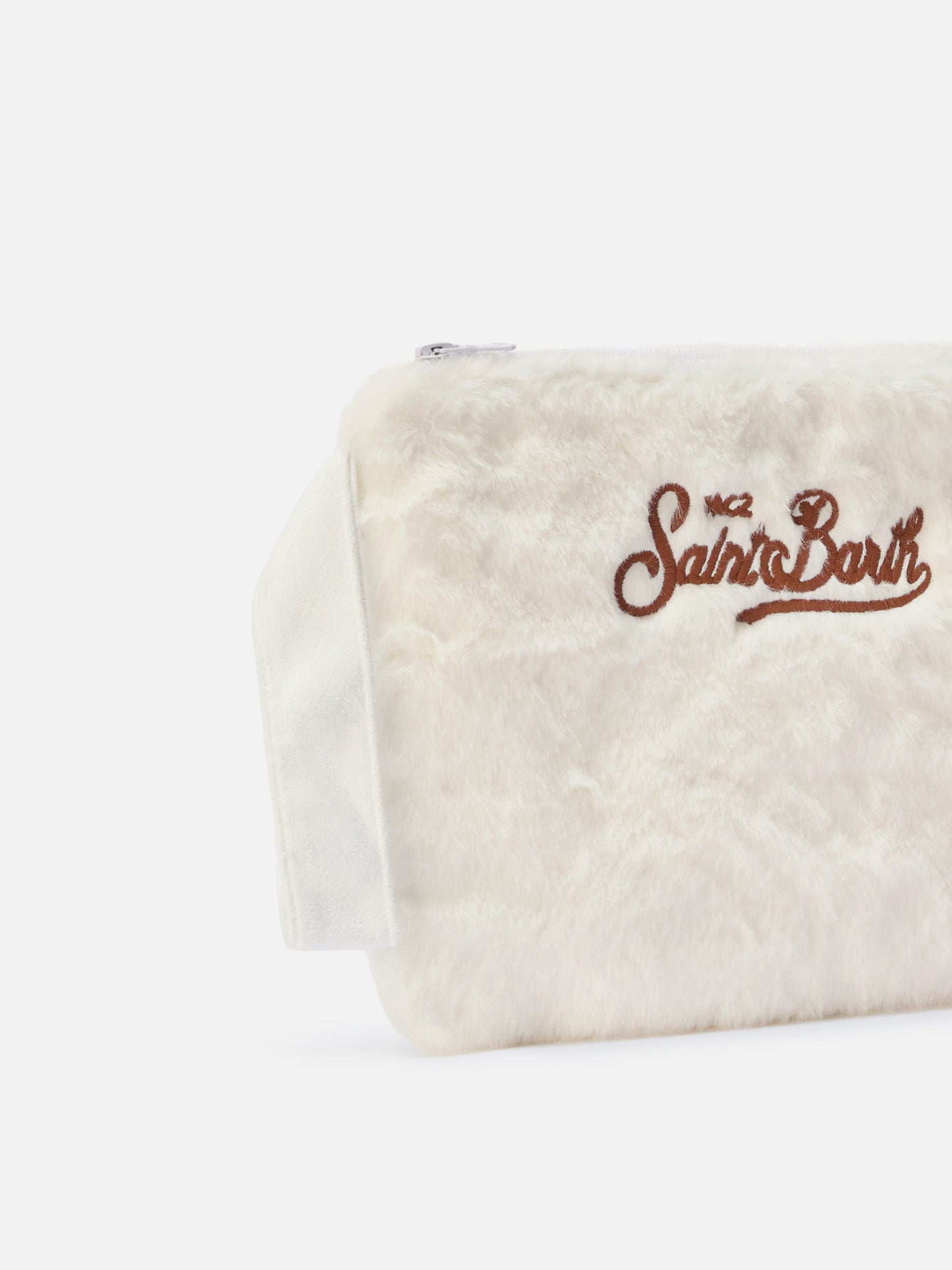 Pareasy Pouch in white faux fur