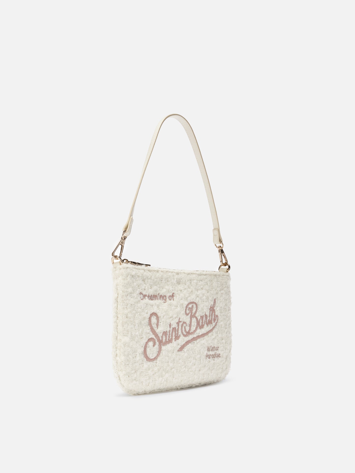 Parisienne Mini Shoulder Bag in white tweed