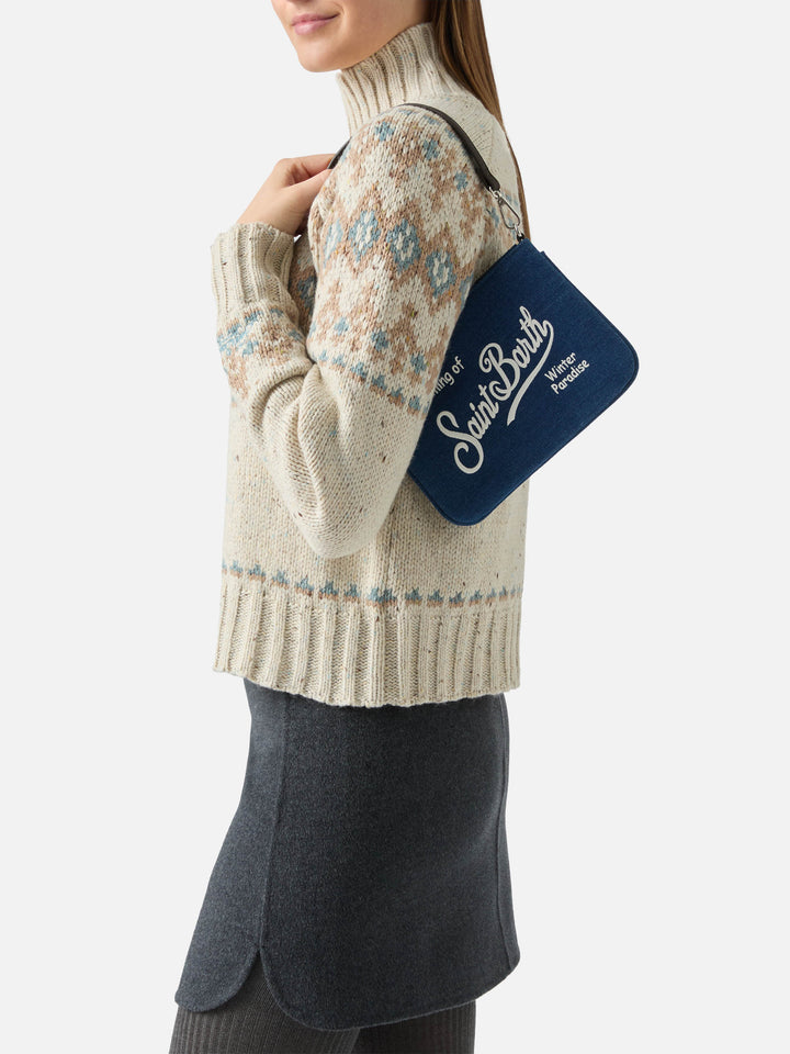 Borsetta a spalla Parisienne Mini Denim