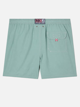 Sage green mid-length classic light swim shorts Patmos