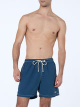 Man sky blue mid-length swim shorts Patmos