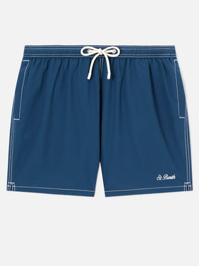 Light blue mid-length classic light swim shorts Patmos