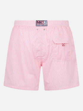 Herren-Badeshorts aus Seersucker mit Streifen Patmos