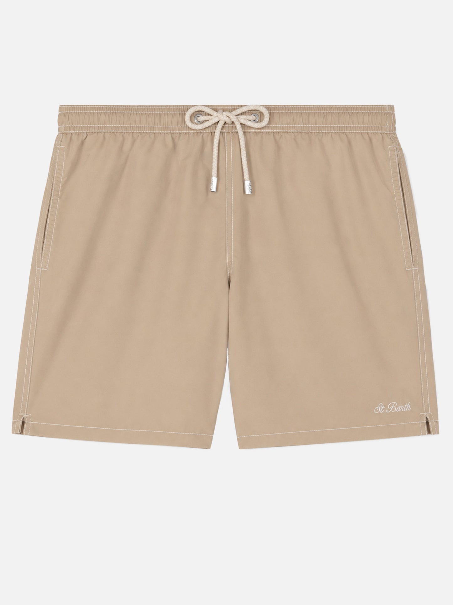 Short de bain classique Patmos en beige 