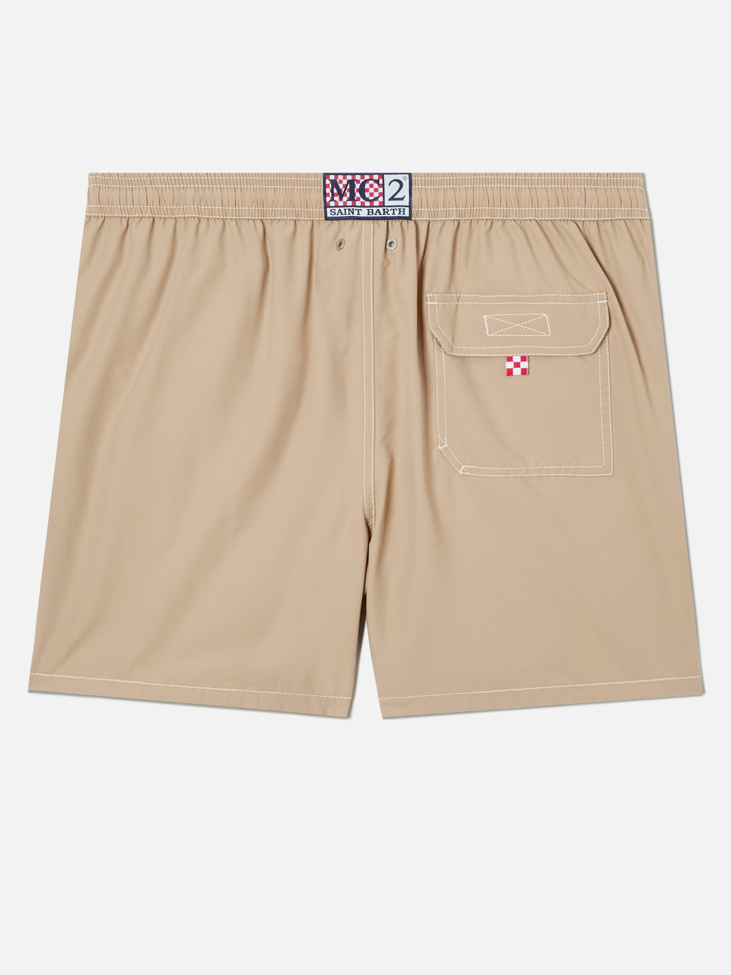Patmos swim shorts in solid beige