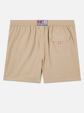 Patmos swim shorts in solid beige