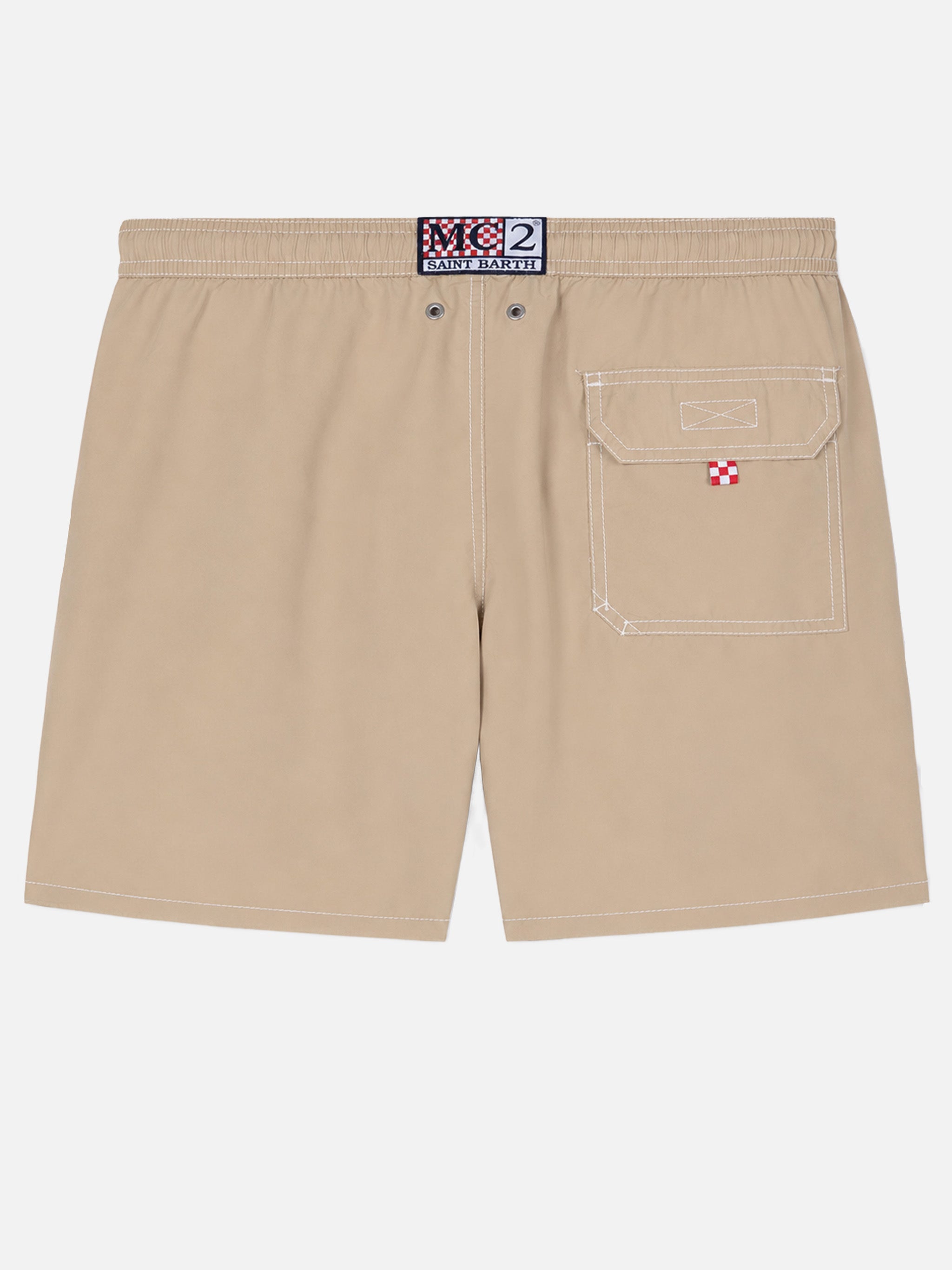 Patmos classic swim shorts in beige – MC2 Saint Barth
