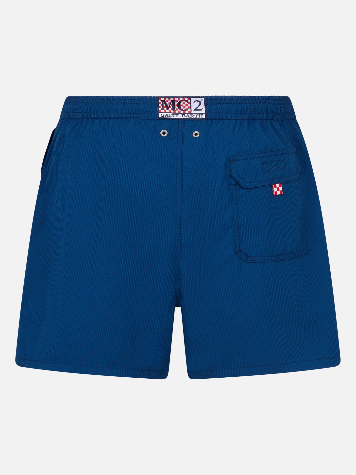 Seersucker classic light swim shorts Patmos - MC2 Saint Barth