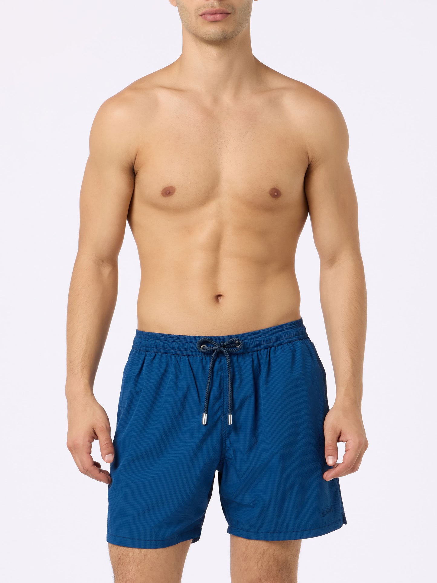 Seersucker classic light swim shorts Patmos - MC2 Saint Barth