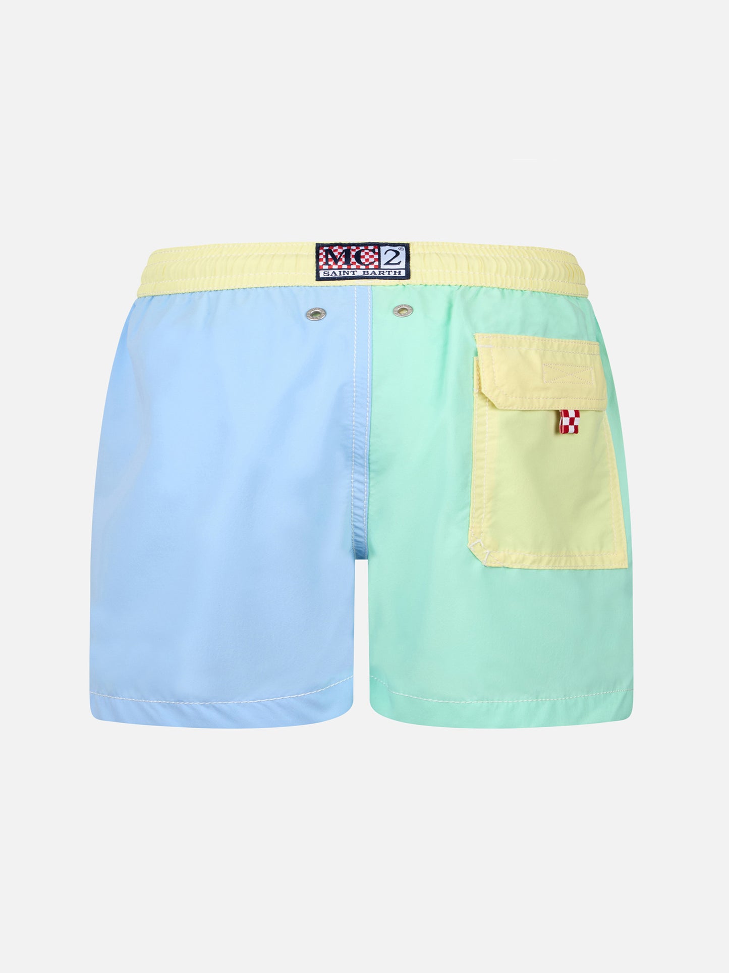 Costume da bagno di media lunghezza da bambino color block Patmos Jr