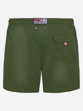 Vintage military green mid-length swim shorts Patmos Used