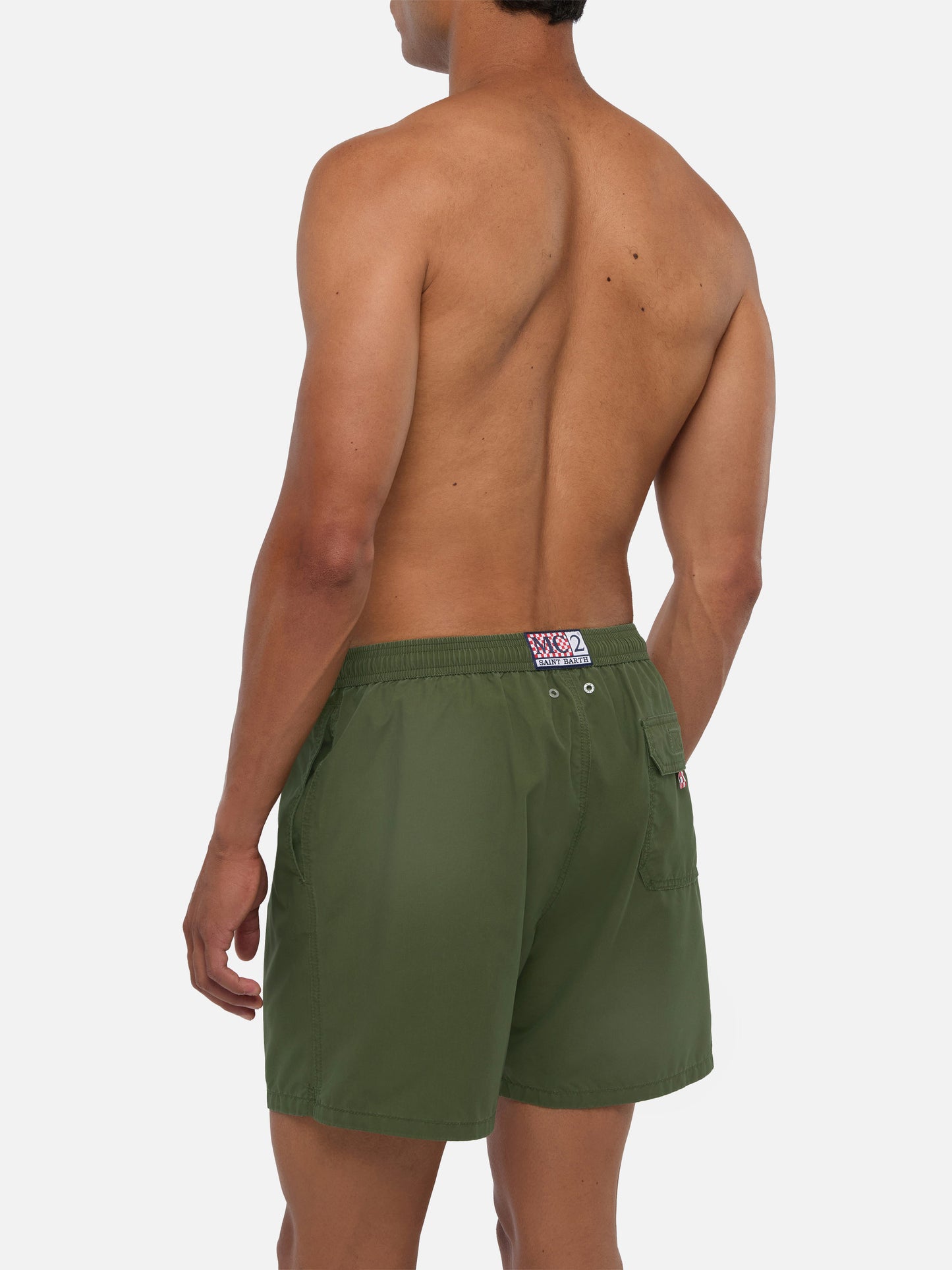 Vintage military green mid-length swim shorts Patmos Used