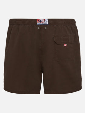 Vintage brown mid-length swim shorts Patmos Used