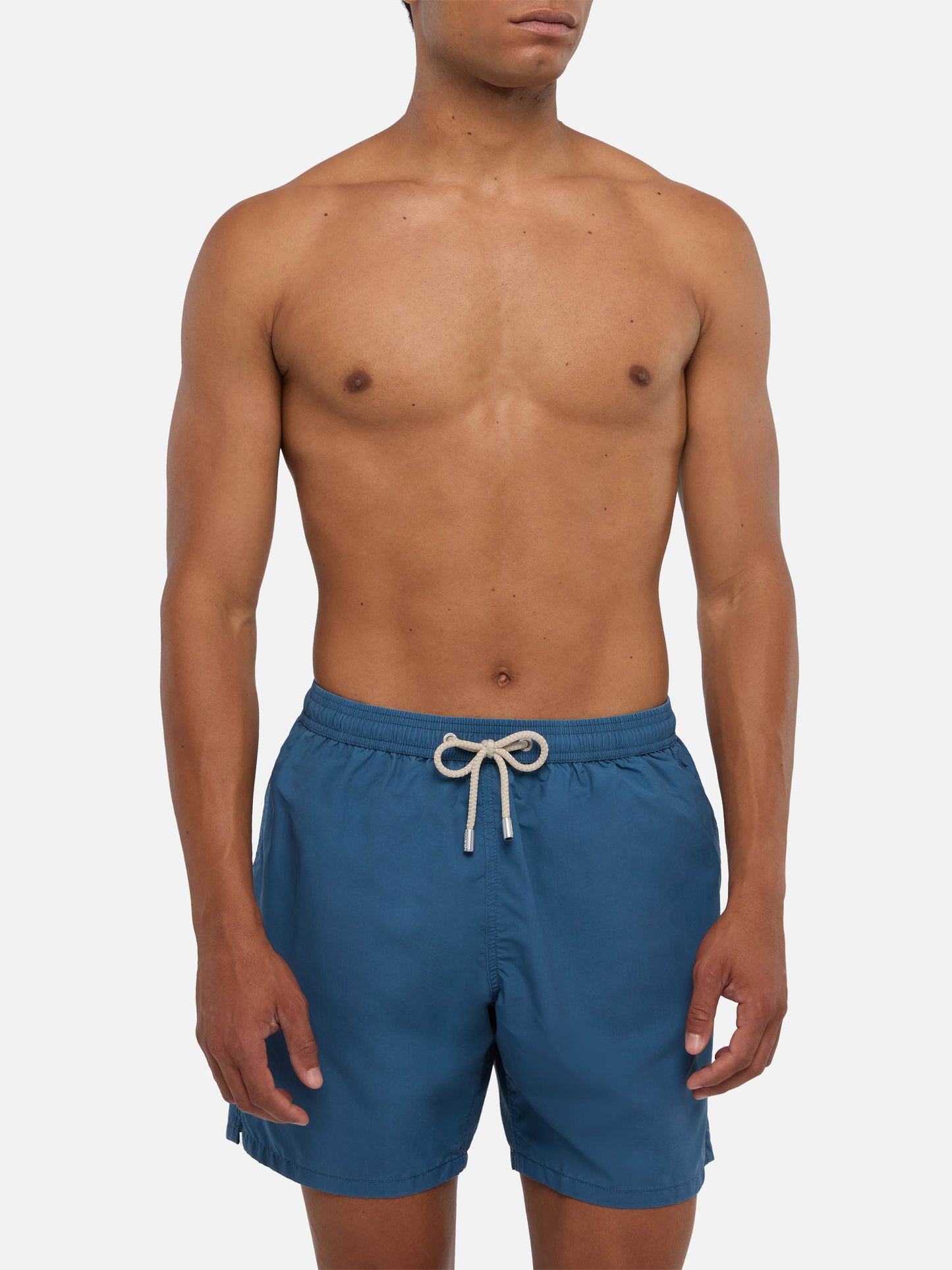 Patmos swim shorts in dusty with used effect and logo embroidery