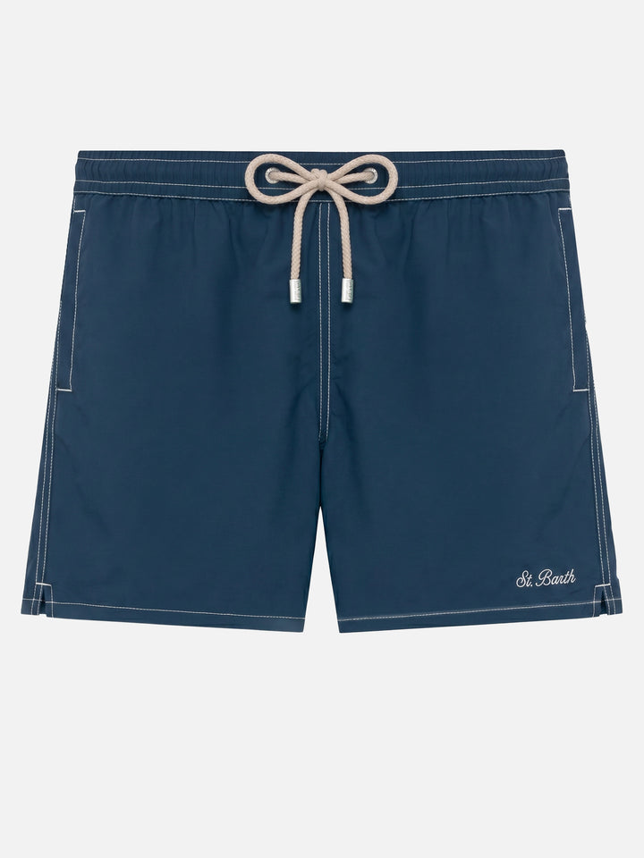 Navy blue long swim shorts Patmos