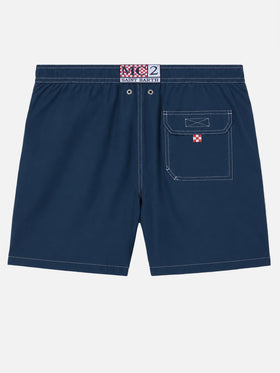 Marineblaue lange Badeshorts Patmos 