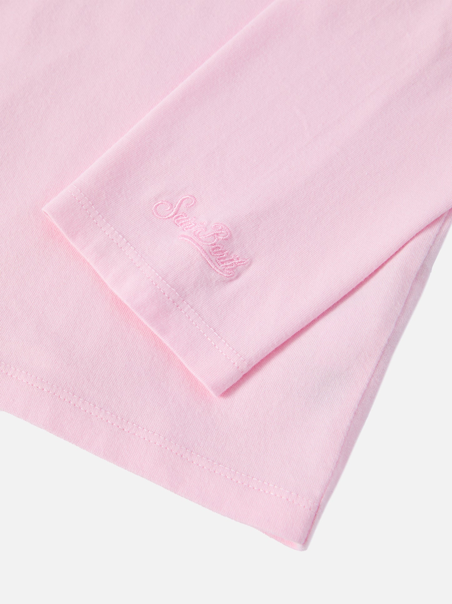 Penny long-sleeve cotton T-shirt in pink with Snoopy print and rhinestone appliqué | PEANUTS SPECIAL EDITION