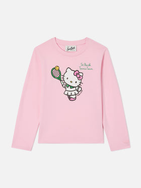 Penny t-shirt in pink with Hello Kitty Tennis Team print