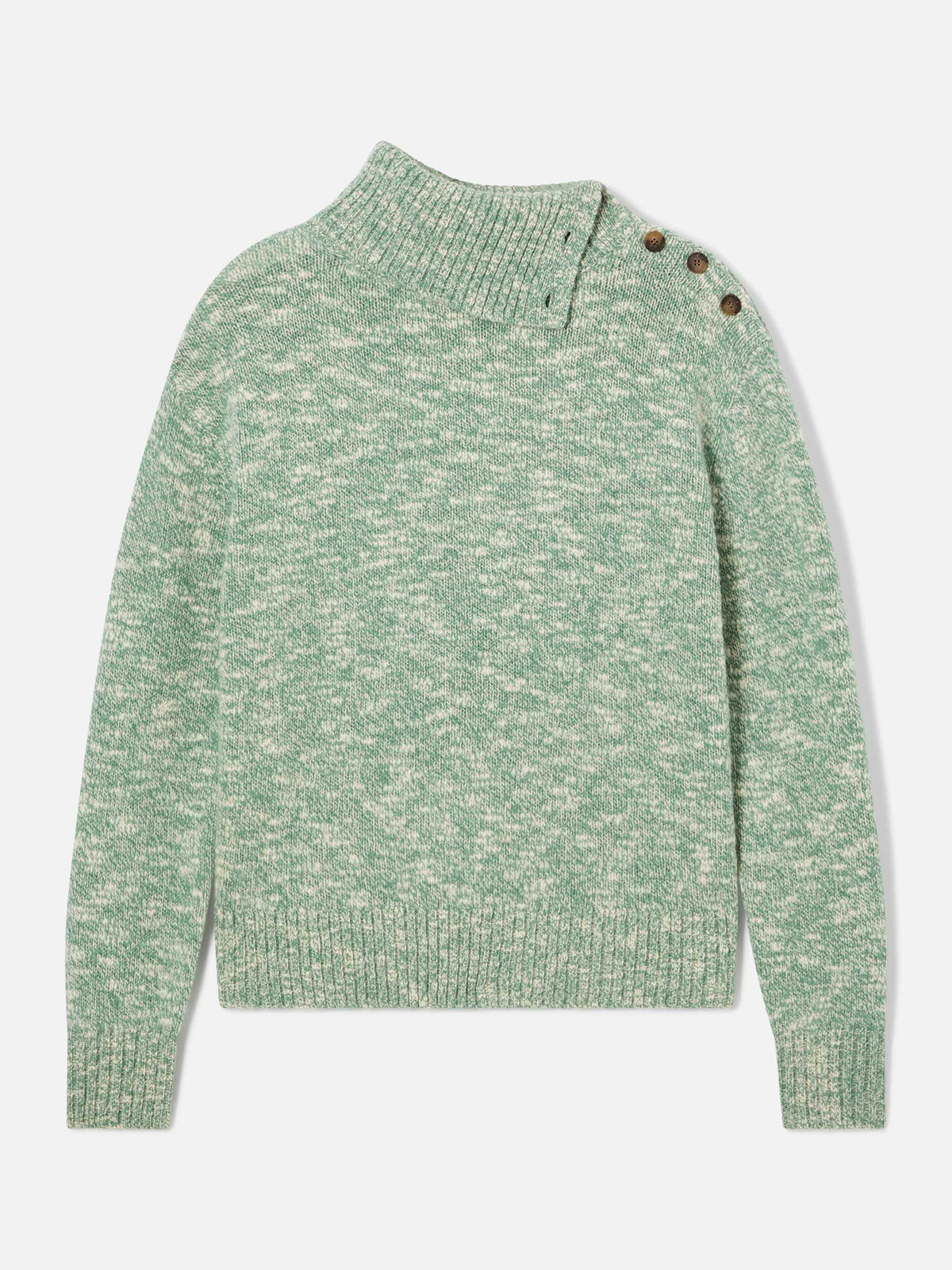 Pull en laine à col roulé Sage Philomene avec broderie logo 