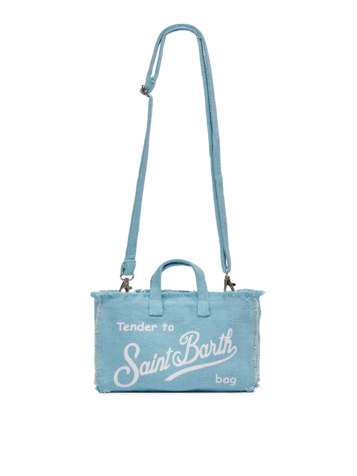 Light blue linen Phone Bag - MC2 Saint Barth