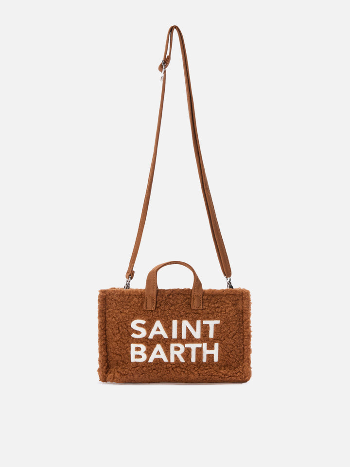 Mini Phone Bag Teddy in brown sherpa