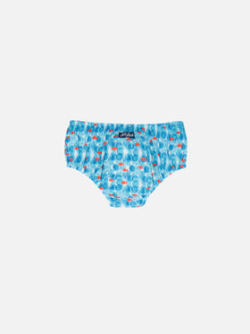Bloomer per neonato Pimmy con stampa bolle e pesciolini