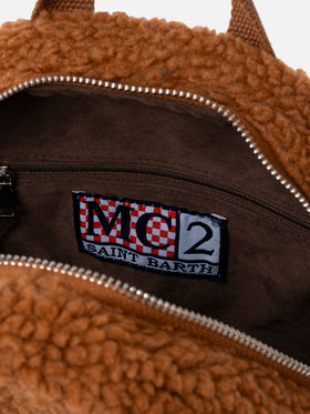 Plush backpack with teddy shape - MC2 Saint Barth