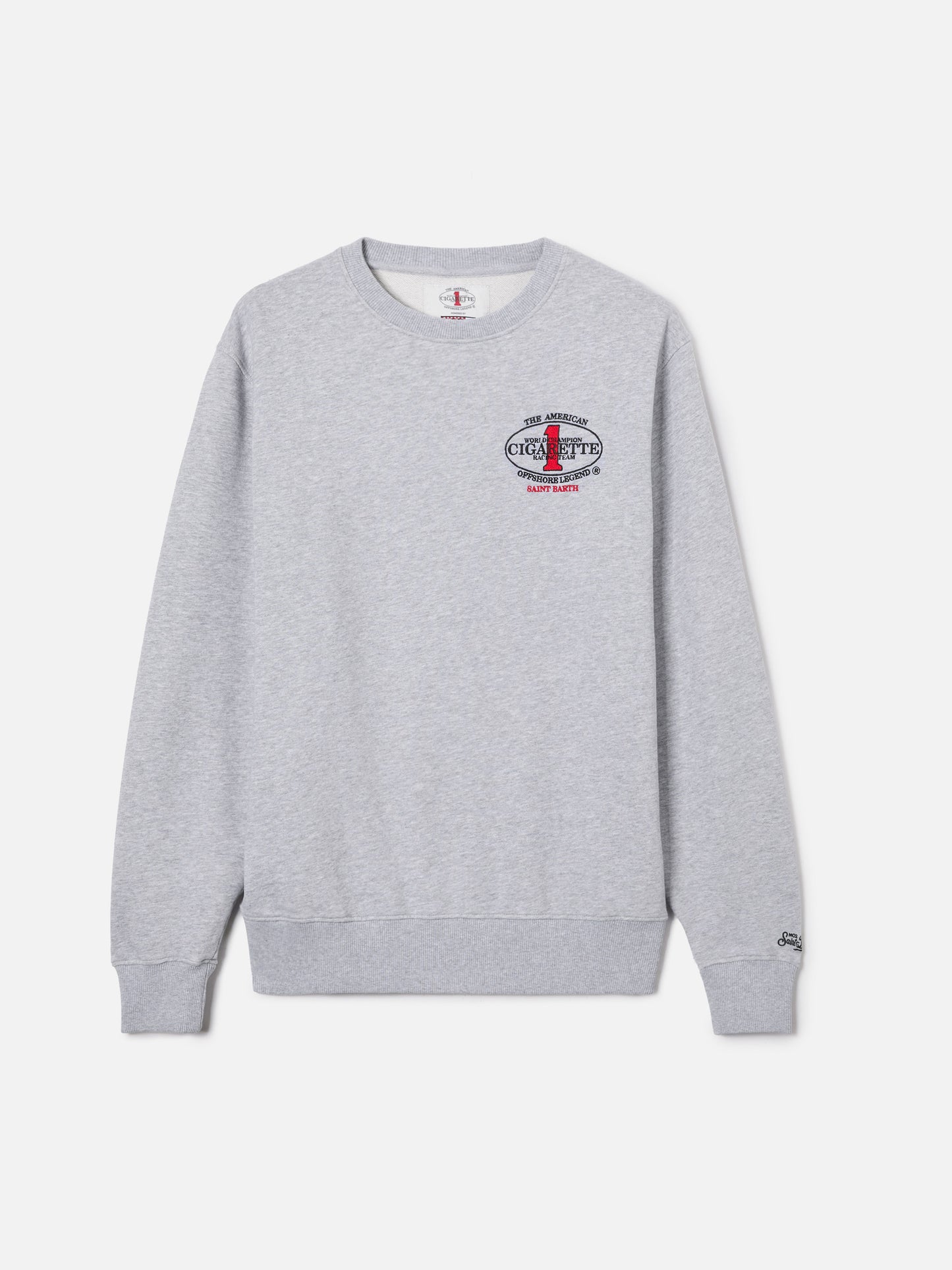 Grey Ponza crewneck sweatshirt with Cigarette print | Special Edition