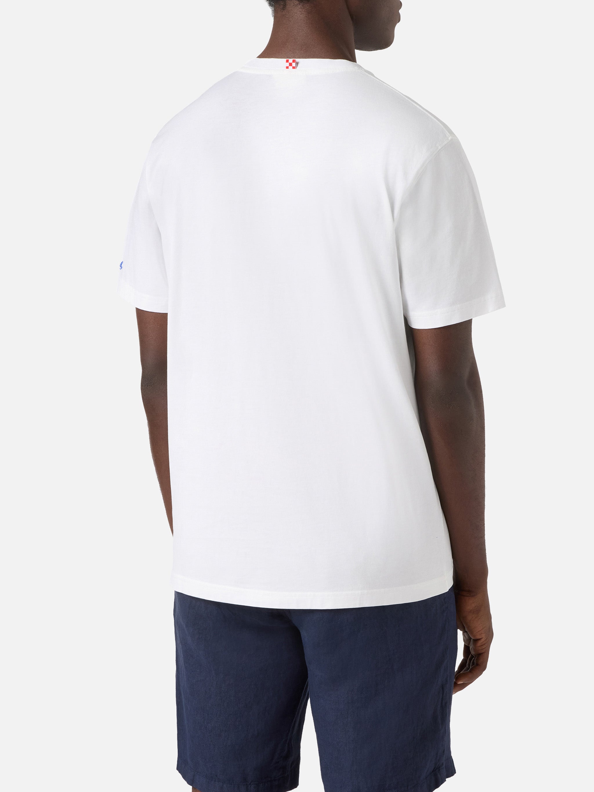 White Portofino T-shirt with Rum E Cola embroidery – MC2 Saint Barth