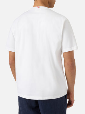 T-shirt Portofino bianca con ricamo Aperol Spritz Please | Special Edition