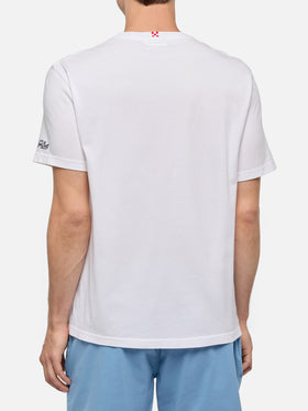 Classic fit cotton jersey t-shirt Portofino with I am a GINtleman embroidery - MC2 Saint Barth
