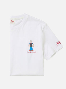 White Portofino T-shirt with I'm The Boss embroidery | Special Edition