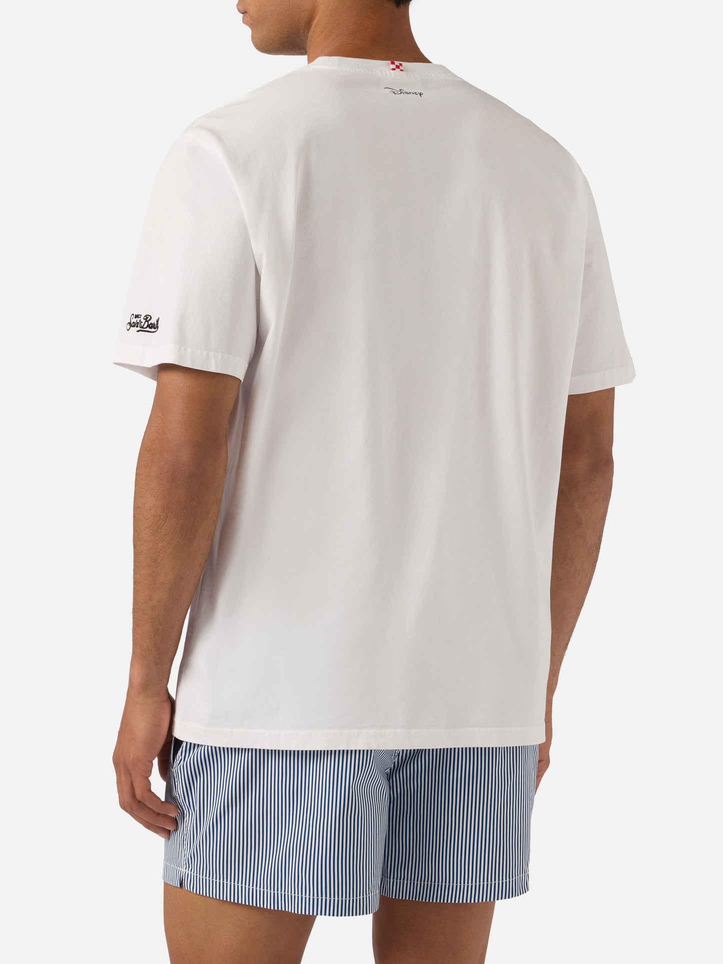 T-shirt Portofino bianca con ricamo Ho Un Milione Di Pensieri | Special Edition