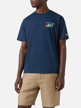 Camiseta Blue Portofino con bordado Grand Slam 