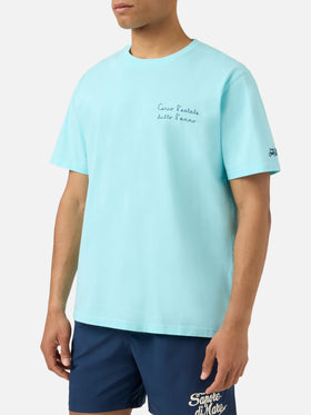 Aqua green Portofino T-shirt with Cerco L'estate Tutto L'anno embroidery