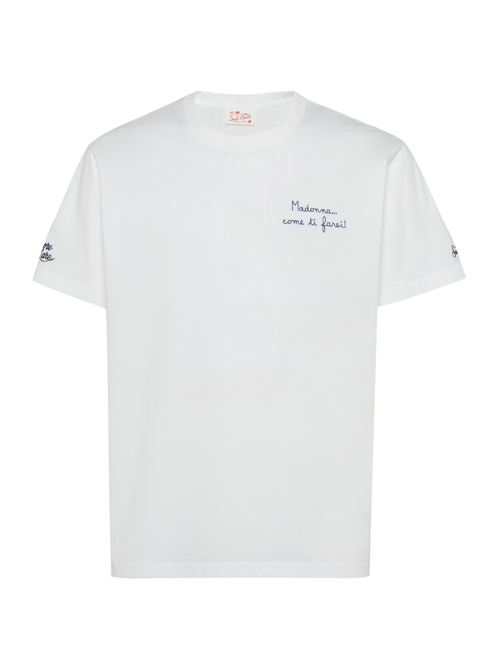 T-shirt Portofino in jersey di cotone classic fit con ricamo Come ti farei! | SAPORE DI MARE SPECIAL EDITION
