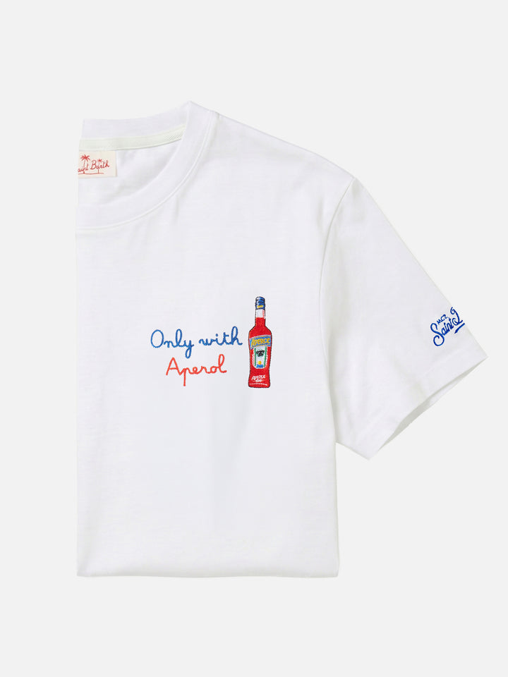 T-shirt da uomo con ricamo frontale Only with Aperol | EDIZIONE SPECIALE APEROL