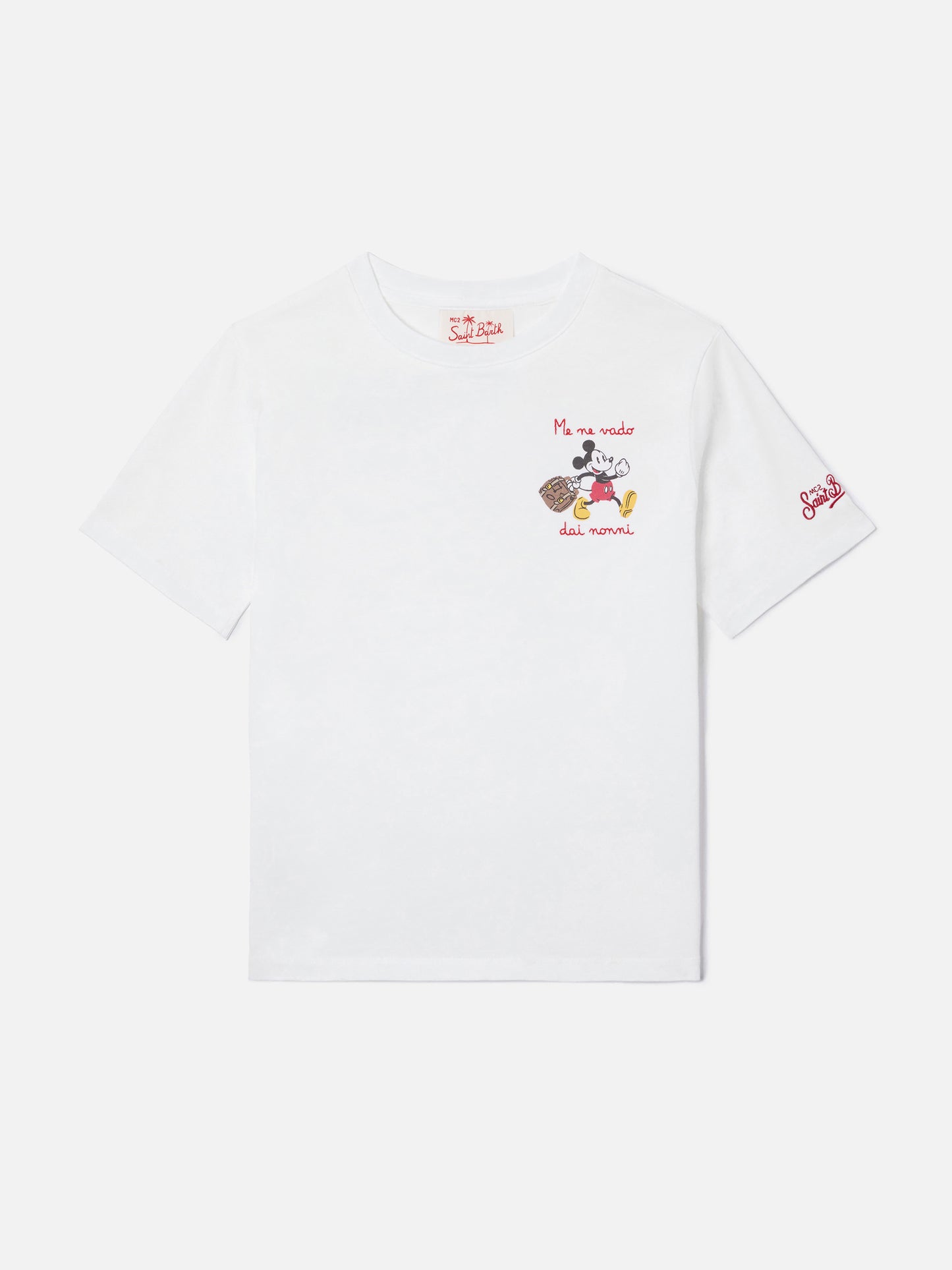 Camiseta Portofino Jr con bordado Me Ne Vado Dai Nonni | Edición Especial 
