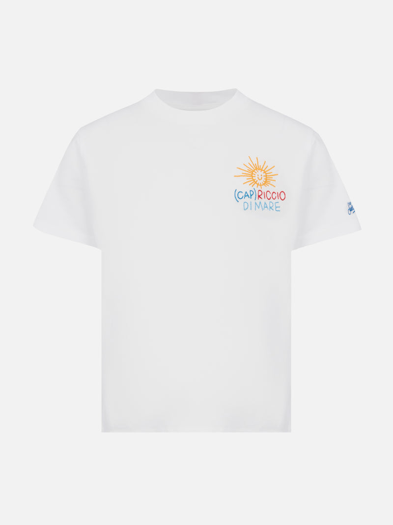 T-shirt Portofino Jr in jersey di cotone con ricamo (Cap)Riccio di Mare | INSULTI LUMINOSI SPECIAL EDITION