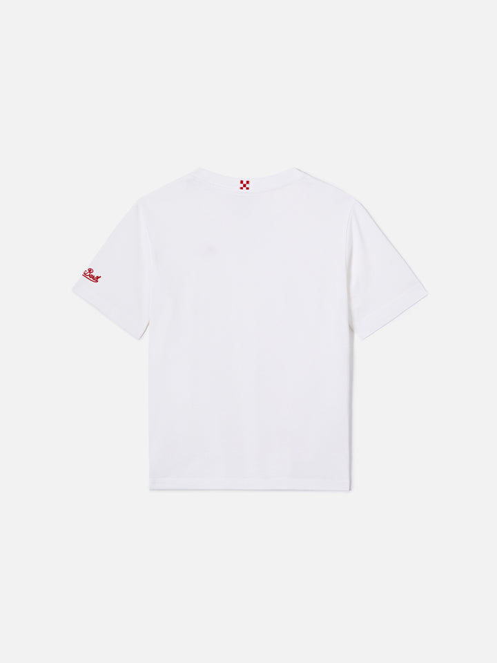 Portofino Jr t-shirt with My Dad Is Superman embroidery | Special Edition