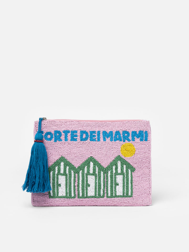 Perlenbeutel mit Forte dei Marmi-Muster