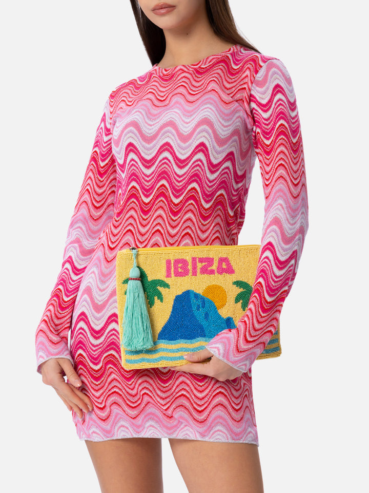Perlenbeutel mit Ibiza-Muster