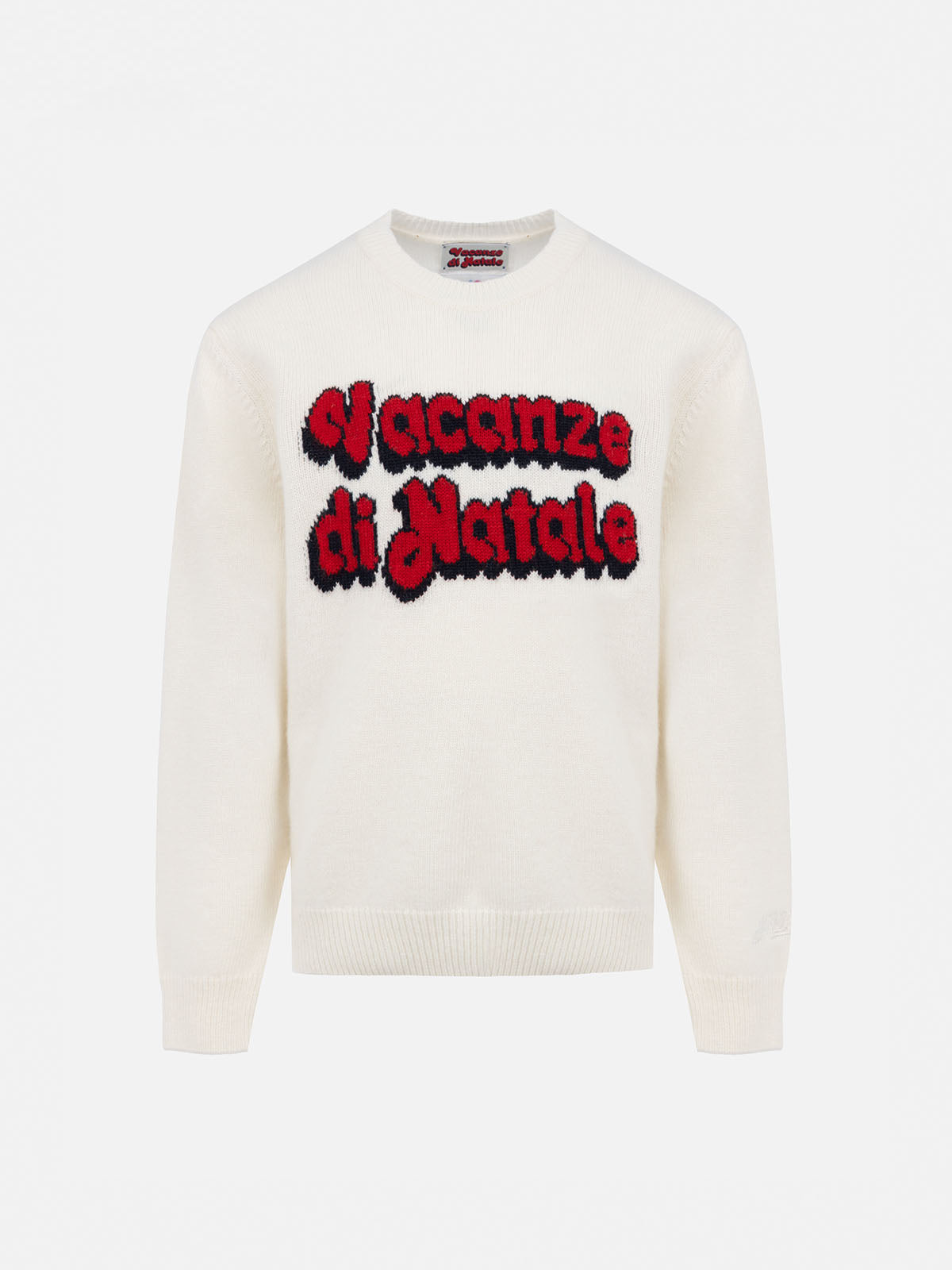 Maglione Princess bianco panna con jacquard Vacanze di Natale | Special Edition