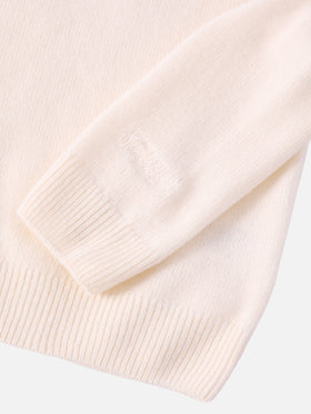 Princess cashmere-blend sweater with Vacanze di Natale lurex jacquard | VACANZE DI NATALE