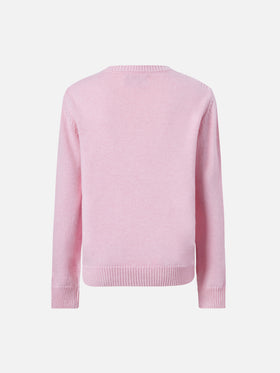 Prinzessinnen-Pullover aus Kaschmirmischung mit Trudi-Marienkäfer-Applikation | TRUDI SPECIAL EDITION