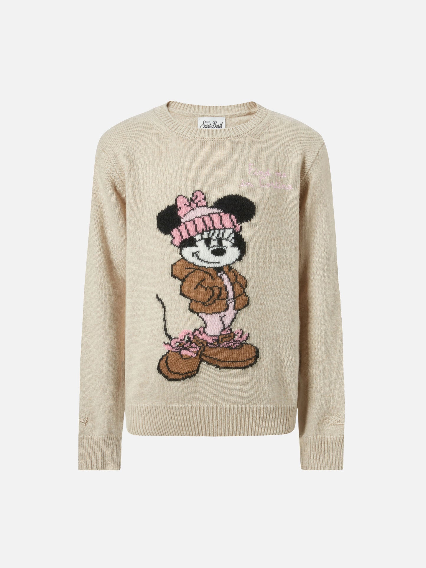 Princess cashmere-blend sweater with Minnie acquard | DISNEY SPECIAL EDITION
