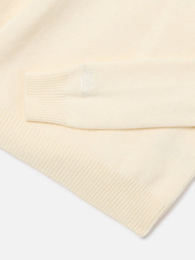 Jersey de punto con cuello redondo Cream Princess con lentejuelas Diva 