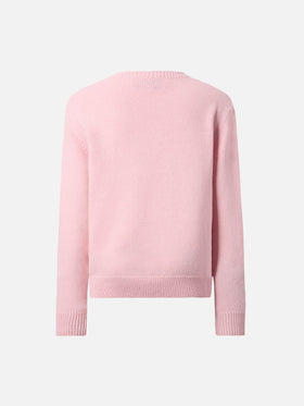 Maglione  Princess in misto cashmere e con jacquard lurex Born to Shine