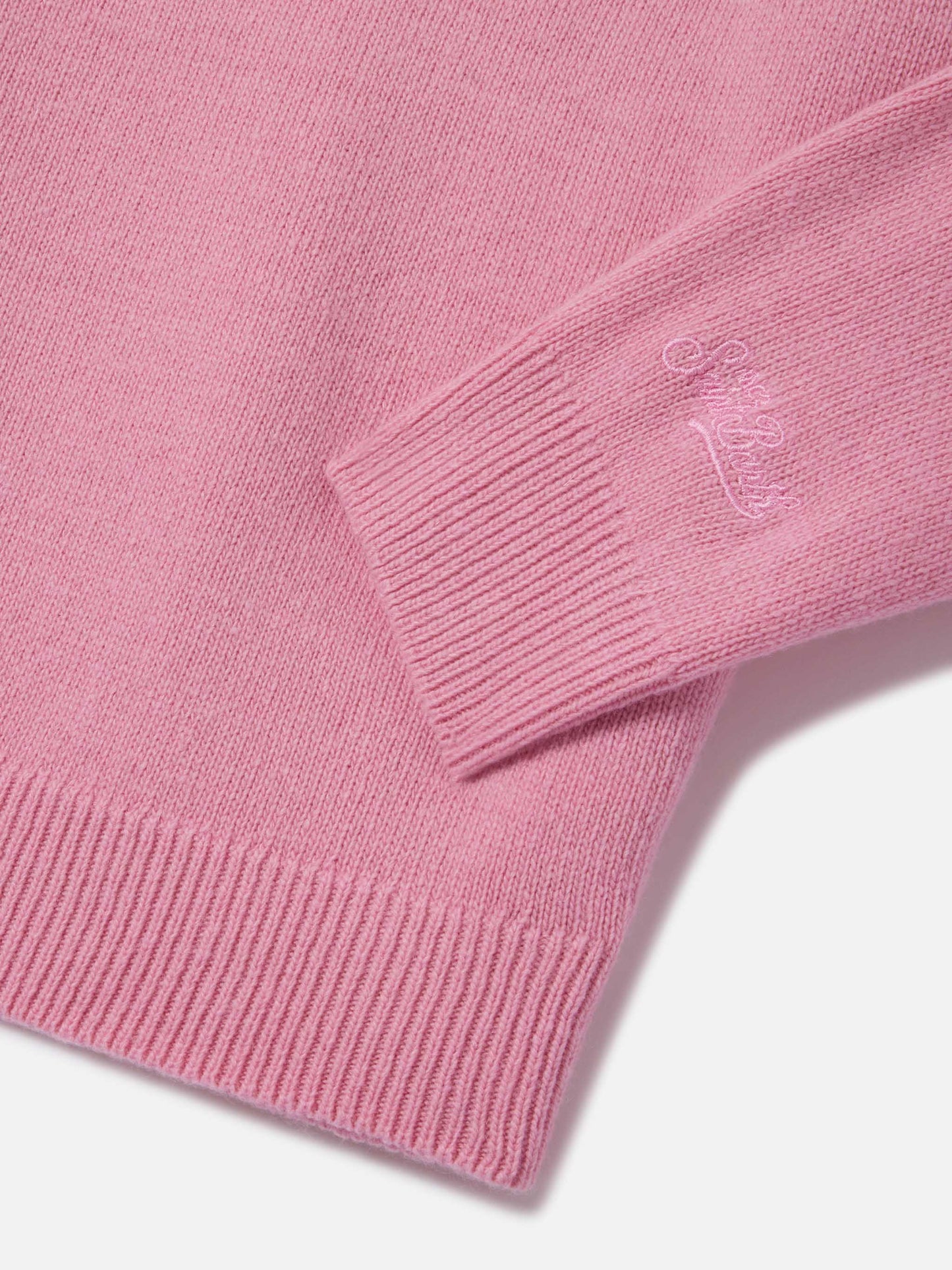 Prinzessinnen-Rundhalspullover in Rosa mit Bella Impossibile-Stickerei 