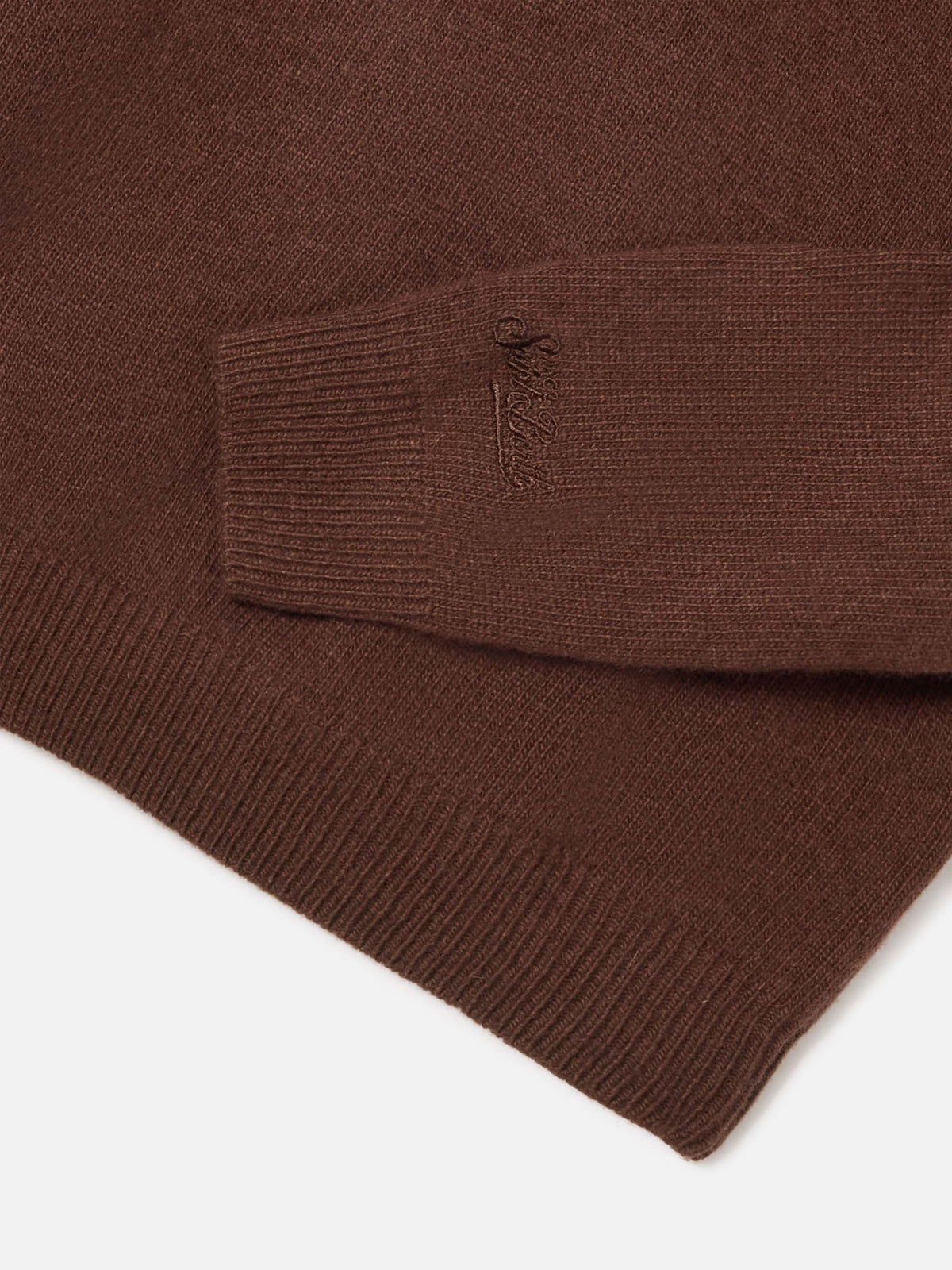 Pull col rond Princess Brown avec intarsia Mi Dissocio 